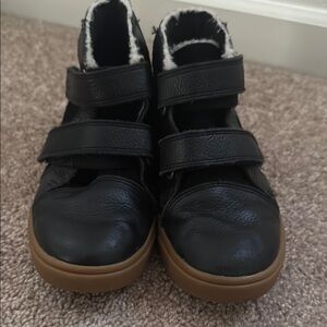 Black Kids Shoes with Velcro Straps